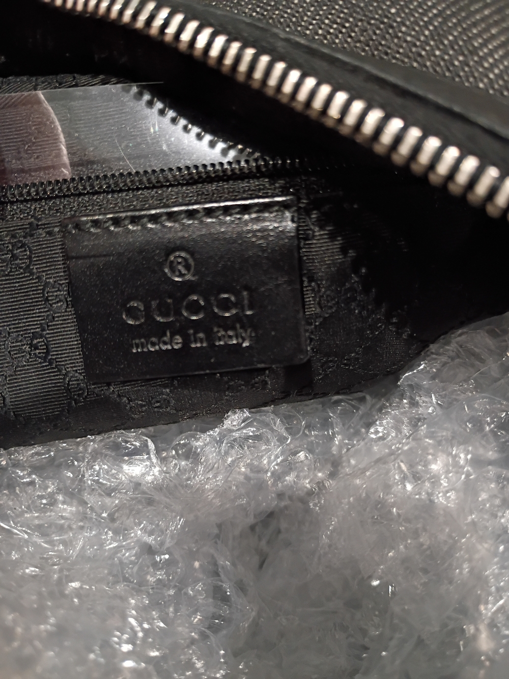 Gucci Black Canvas Hobo Shoulder Bag with Silver Hardware - Picture 13 of 13